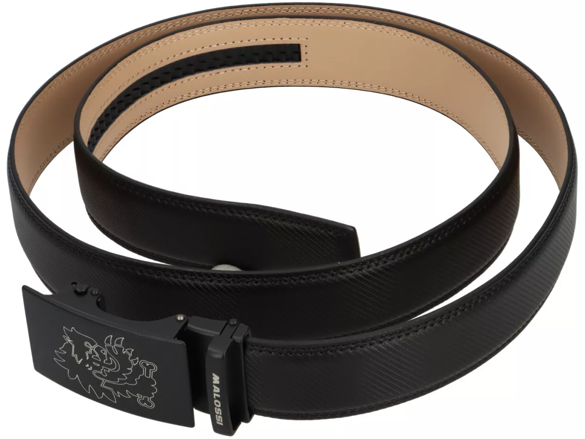 Riem -MALOSSI- Lion Belt - zwart
