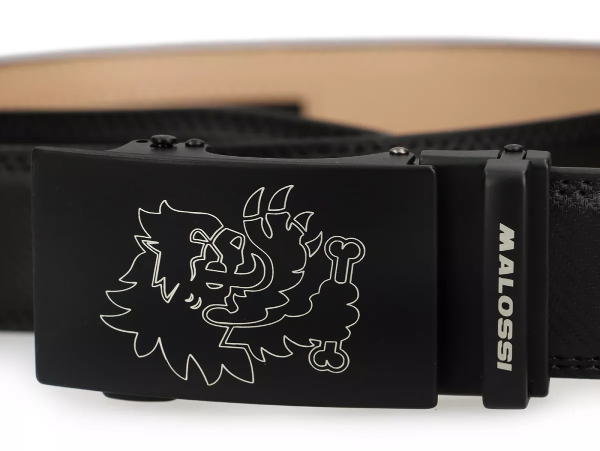 Riem -MALOSSI- Lion Belt - zwart