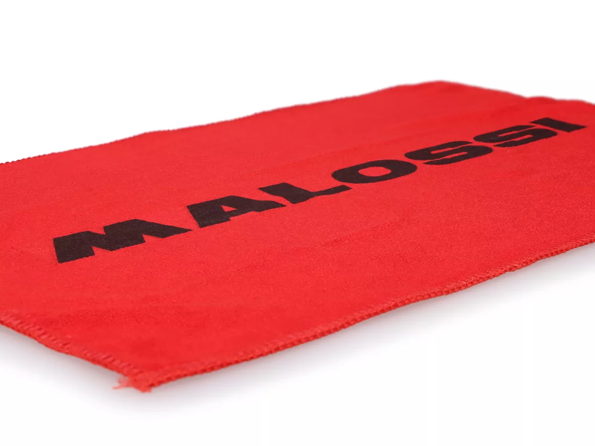 Microfiber cloth -MALOSSI- 45x30cm - red/black