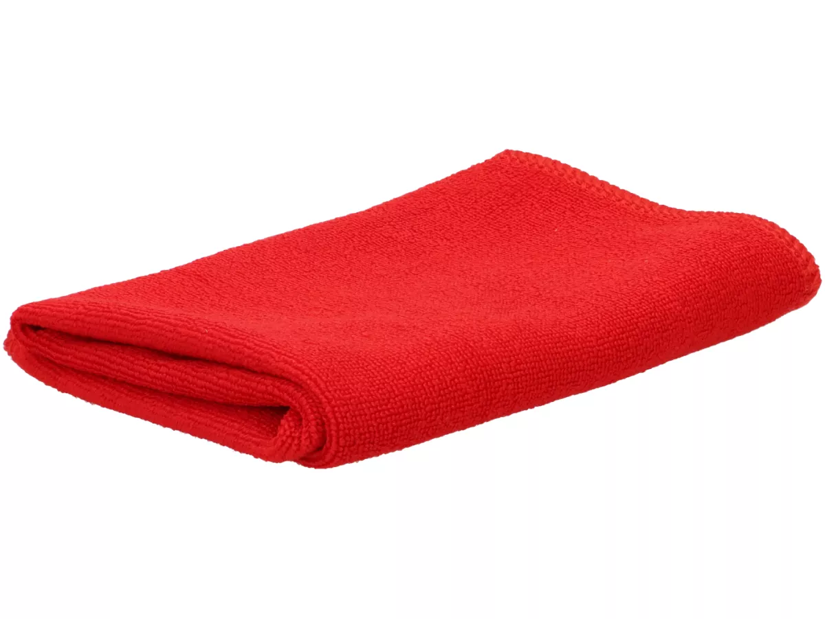 Microfiber cloth -MALOSSI- 45x30cm - red/black