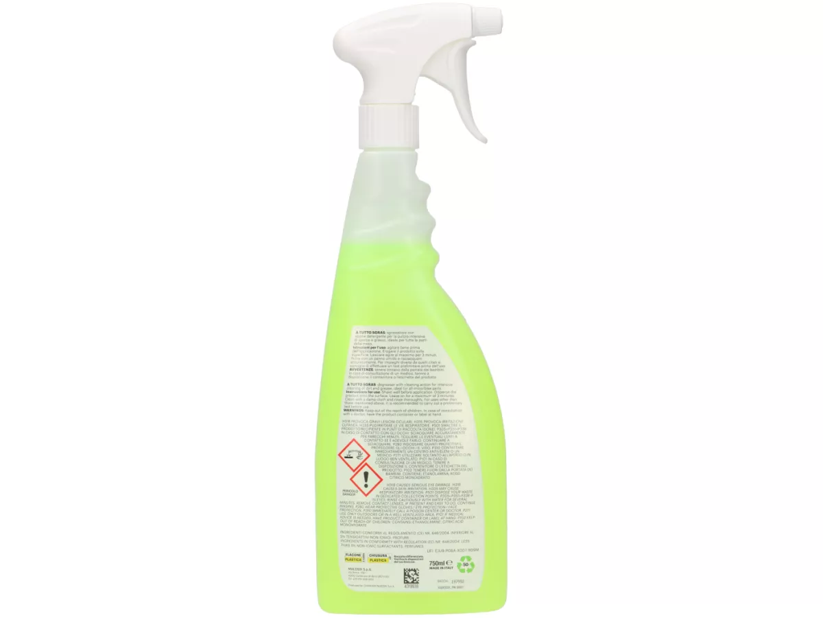 Pembersih gemuk intensif -MALOSSI- A TUTTO SGRAS - 750ml