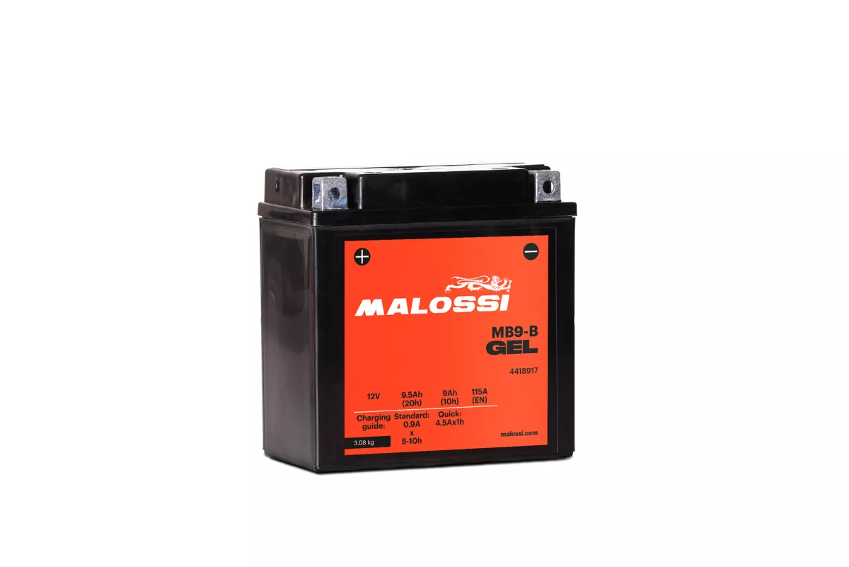 Batterie (Gel), wartungsfrei -MALOSSI- MB9-B GEL - 12V 9Ah - 135x75x139mm