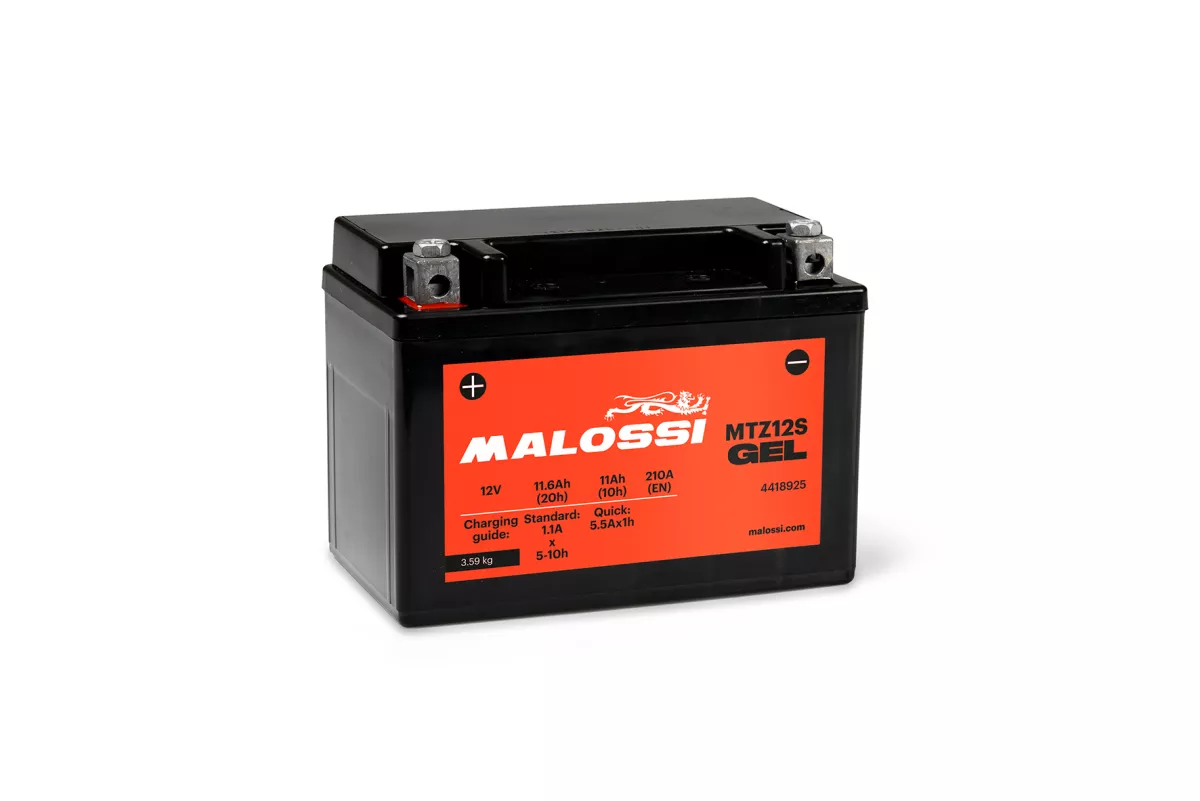 Batterie (Gel), wartungsfrei -MALOSSI- MTZ12S GEL - 12V 11Ah - 150x88x110mm