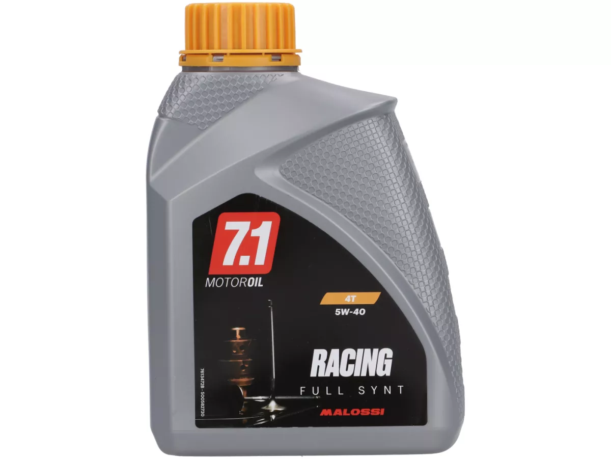Olie - Motorolie -MALOSSI- 7.1 Racing (SAE 5W-40) - 4-takt volledig synthetisch - 1000ml