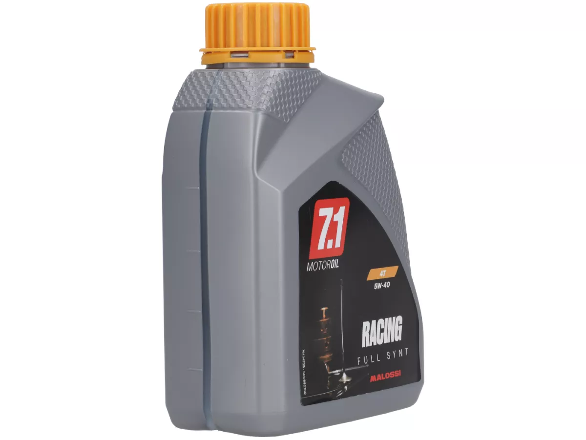 Olie - Motorolie -MALOSSI- 7.1 Racing (SAE 5W-40) - 4-takt volledig synthetisch - 1000ml