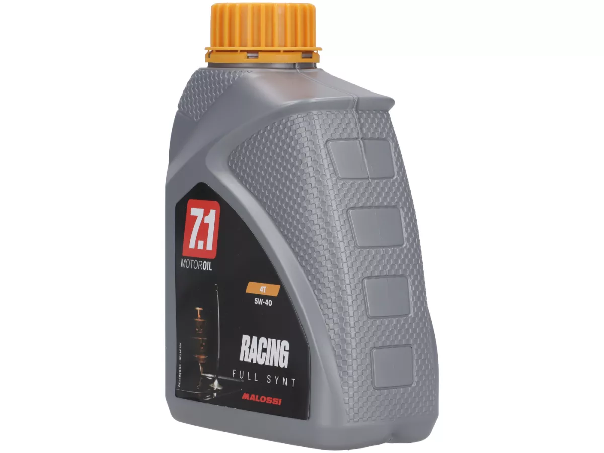 Olie - Motorolie -MALOSSI- 7.1 Racing (SAE 5W-40) - 4-takt volledig synthetisch - 1000ml