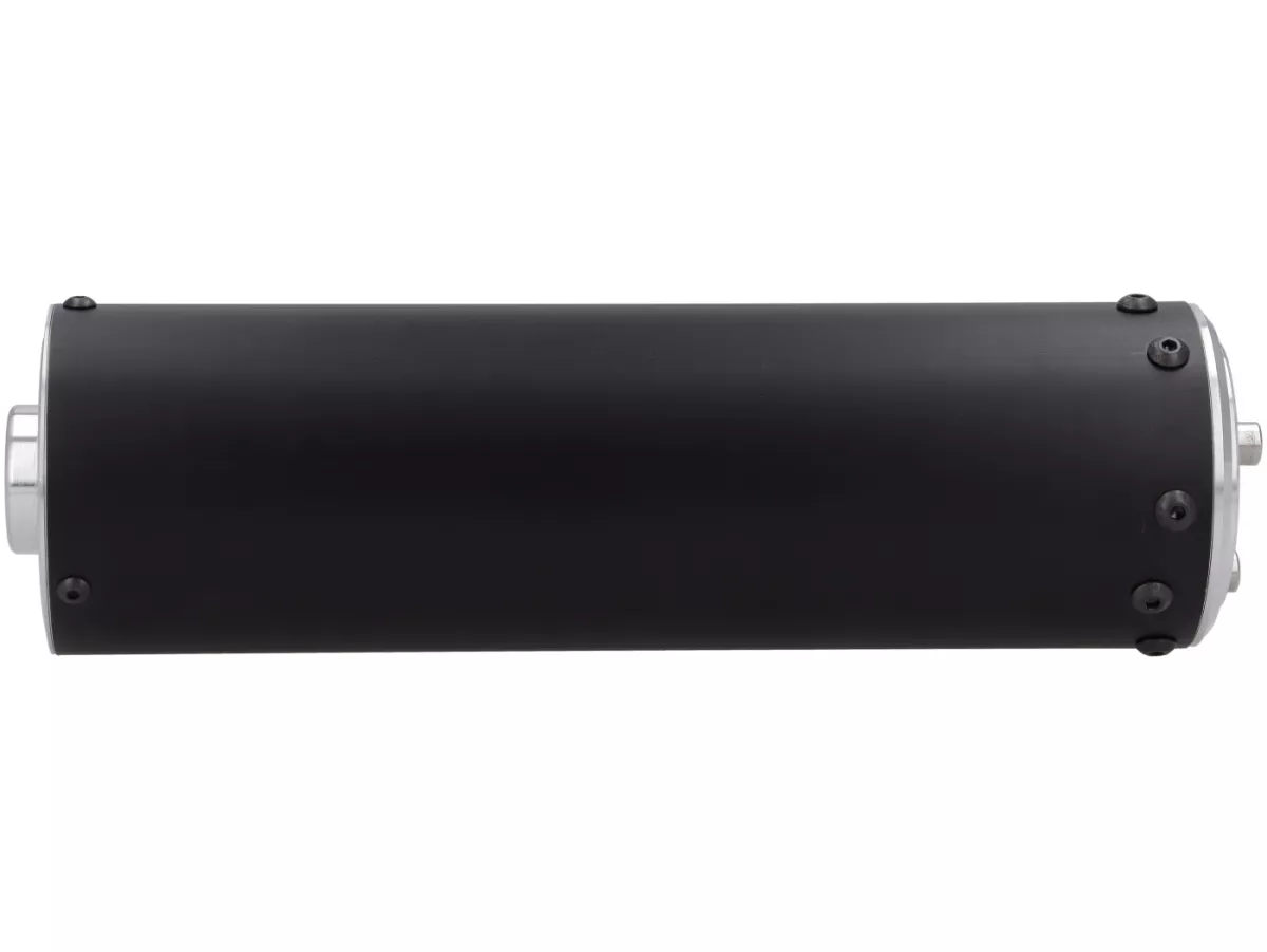 Silenziatore posteriore -MR PARTS & STYLE- per scarico con foratura Franspeed / JL- Lambretta serie 1-3 - anodizzato nero