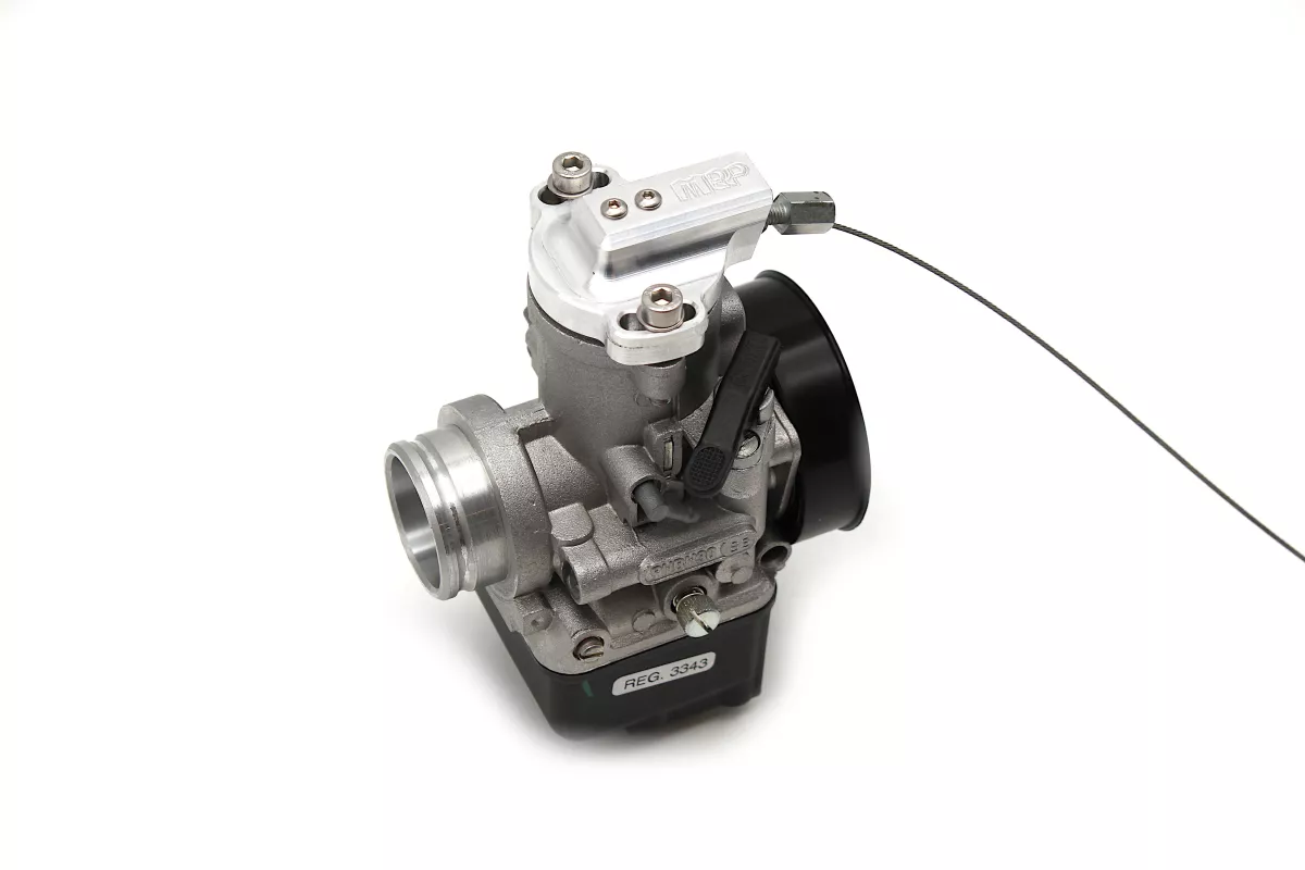 Carburateurdeksel -MRP- CNC met kogellagerpoelie voor carburateur Dellorto, YSN PHBH 28mm, 30mm