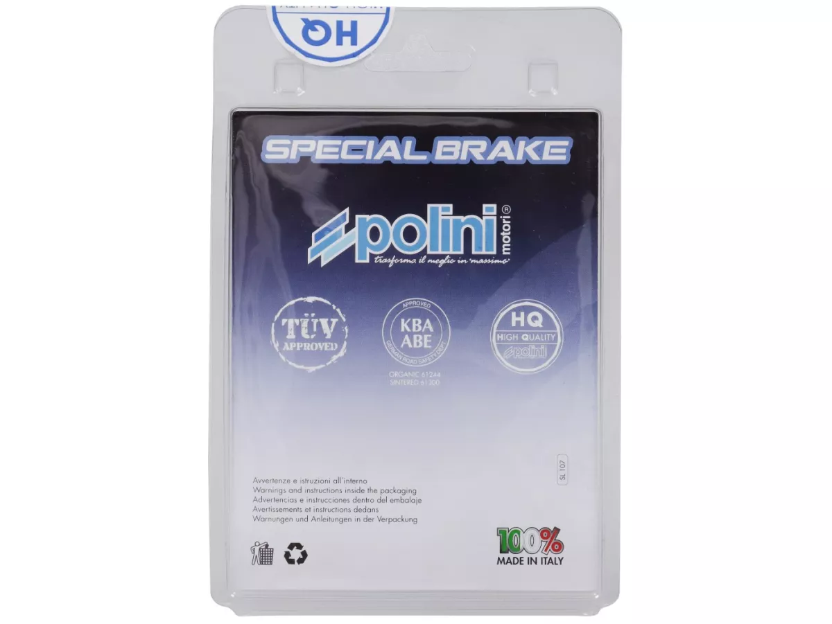 Brake pads -POLINI- Sintered - Royal Alloy, TGB, SYM, PGO