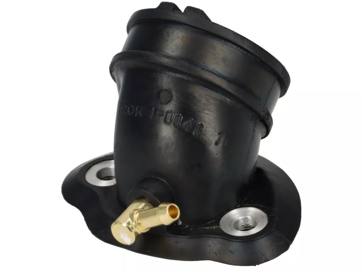 Intake manifold -POLINI- 125-150cc 4T 2V AC Leader- Piaggio Liberty (ZAPM22), Skipper (ZAPM21), Zip II (ZAPM25), Vespa ET4 (ZAPM19) - 1 vacuum connection