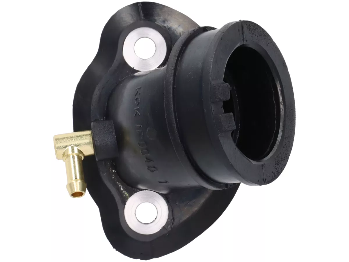 Intake manifold -POLINI- 125-150cc 4T 2V AC Leader- Piaggio Liberty (ZAPM22), Skipper (ZAPM21), Zip II (ZAPM25), Vespa ET4 (ZAPM19) - 1 vacuum connection
