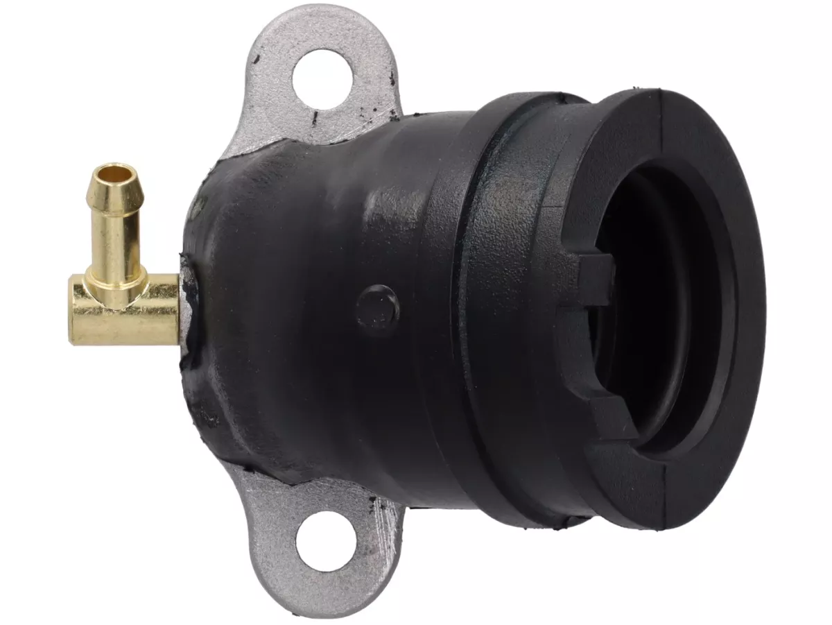 Intake manifold -POLINI- Piaggio 125-150 4T 2V AC- (1st generation / pre Leader) - Piaggio Sfera, Liberty, Aprilia Habana, Mojito, Vespa ET4, Italjet Torpedo, Benelli Adiva - 1 vacuum connection