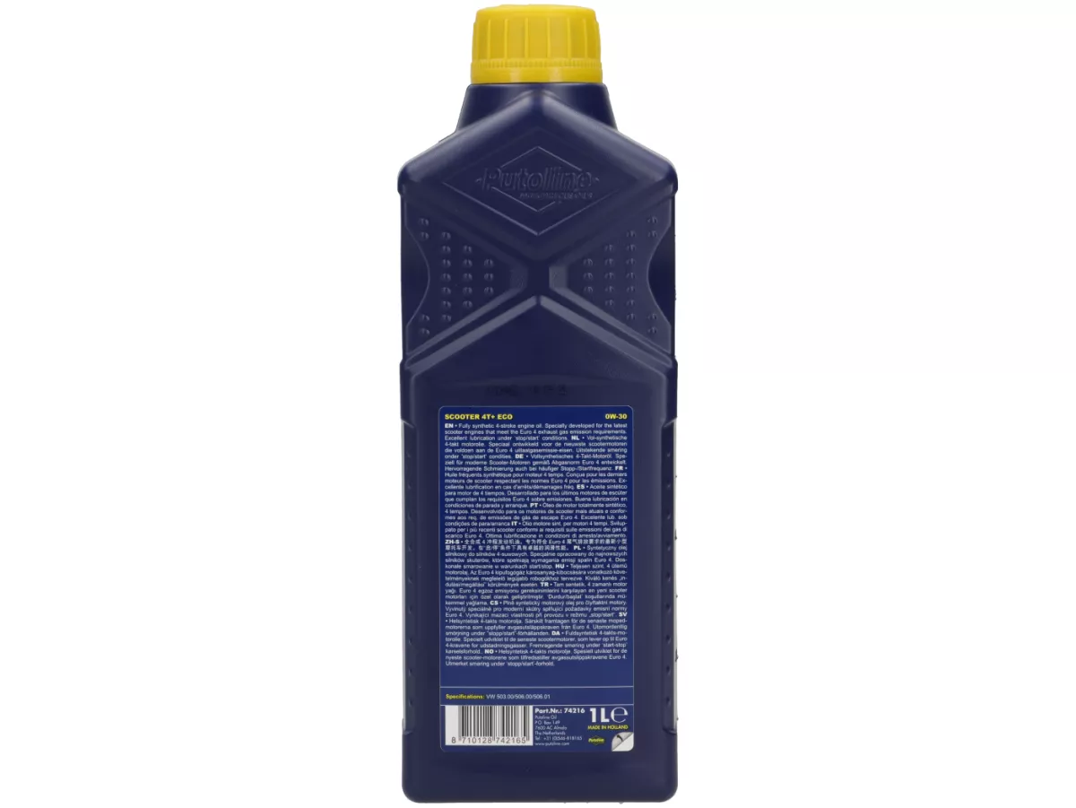 Oil - Engine oil -PUTOLINE- SAE 0W-30 - 4-stroke fully synthetic - 1000ml