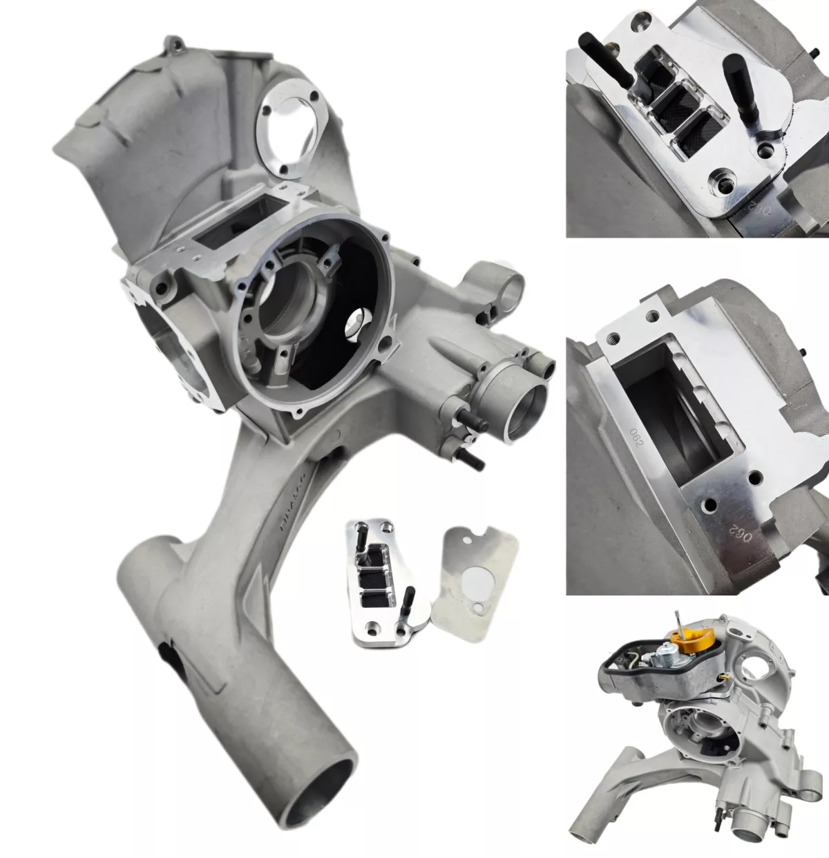 Cárter motor -PINASCO Smart, admisión de membrana también para carburador SI24/SI26/SI28- Vespa PX200 Elestart