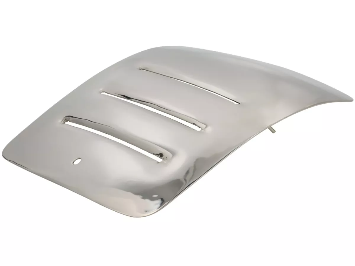Battery door -SPAQ- Royal Alloy GP 125-300, TG 125-300 - polished stainless steel