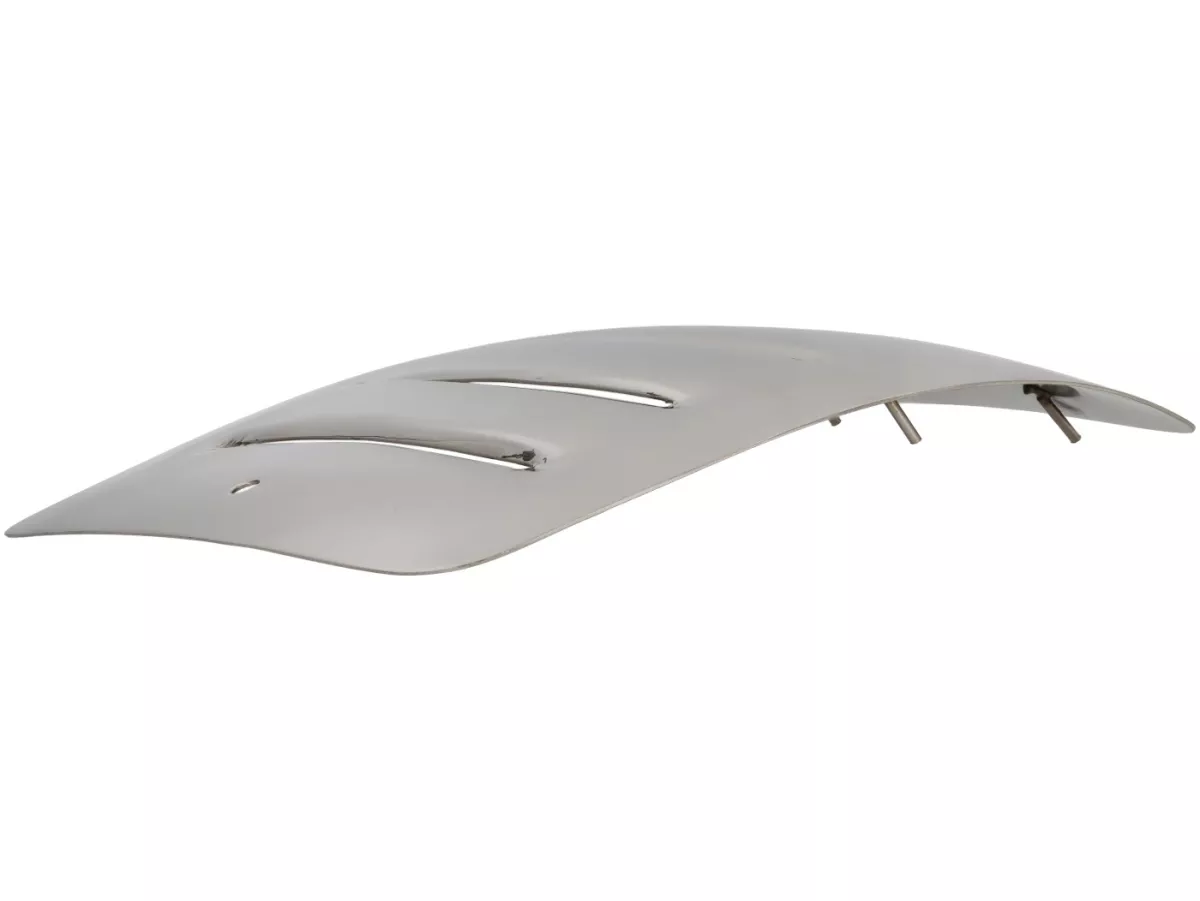 Battery door -SPAQ- Royal Alloy GP 125-300, TG 125-300 - polished stainless steel