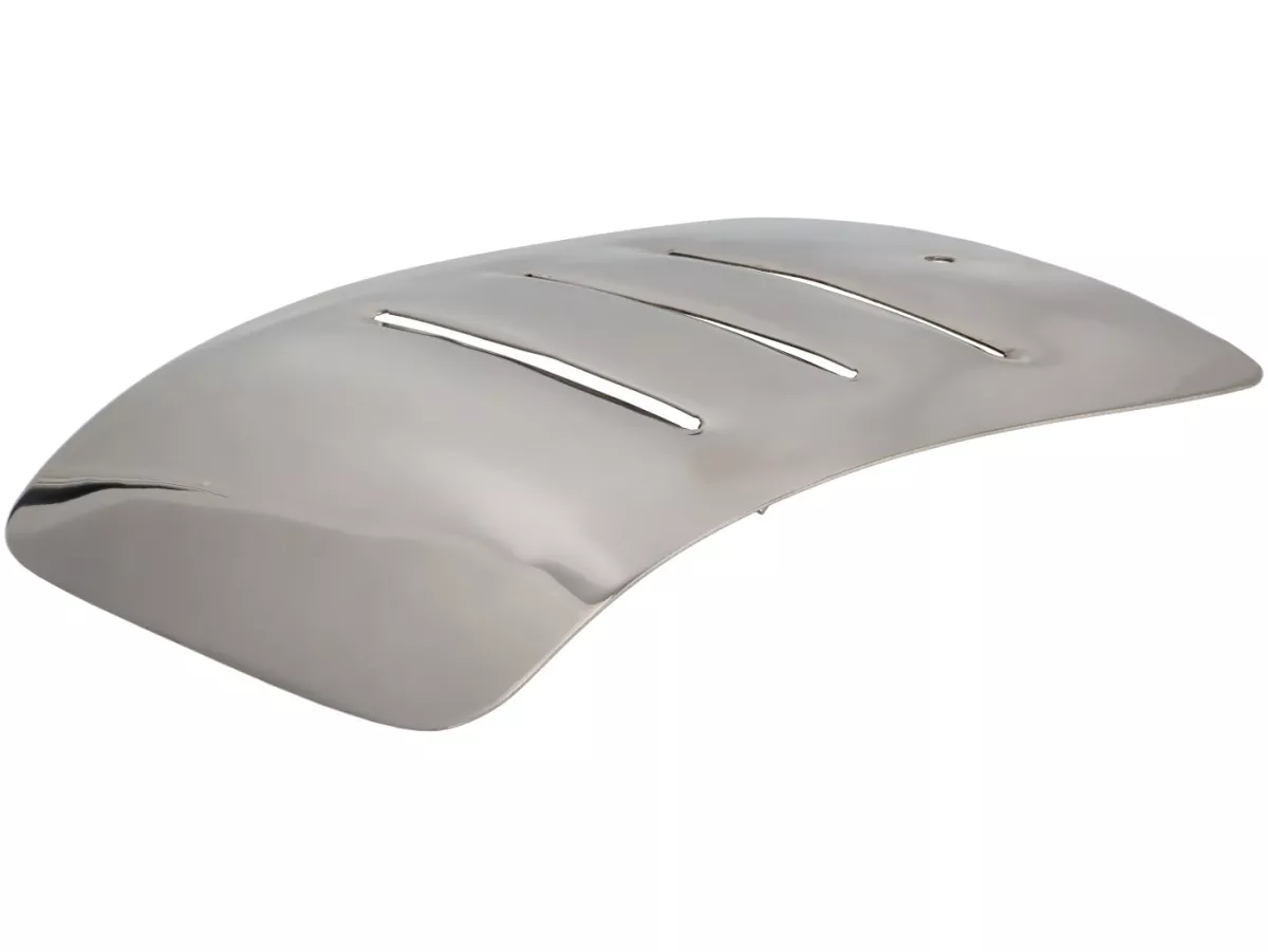 Battery door -SPAQ- Royal Alloy GP 125-300, TG 125-300 - polished stainless steel
