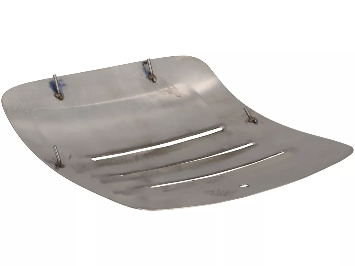 Battery door -SPAQ- Royal Alloy GP 125-300, TG 125-300 - polished stainless steel