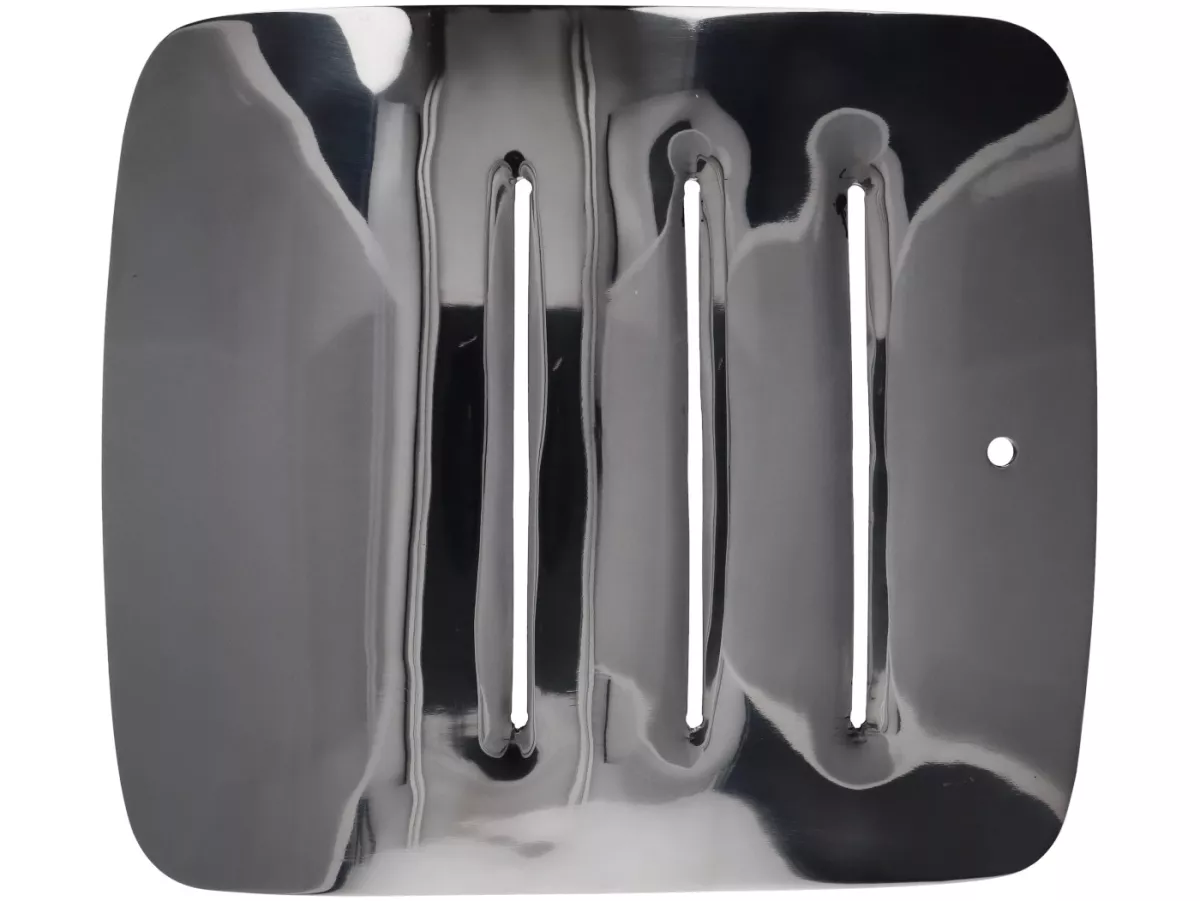 Battery door -SPAQ- Royal Alloy GP 125-300, TG 125-300 - polished stainless steel