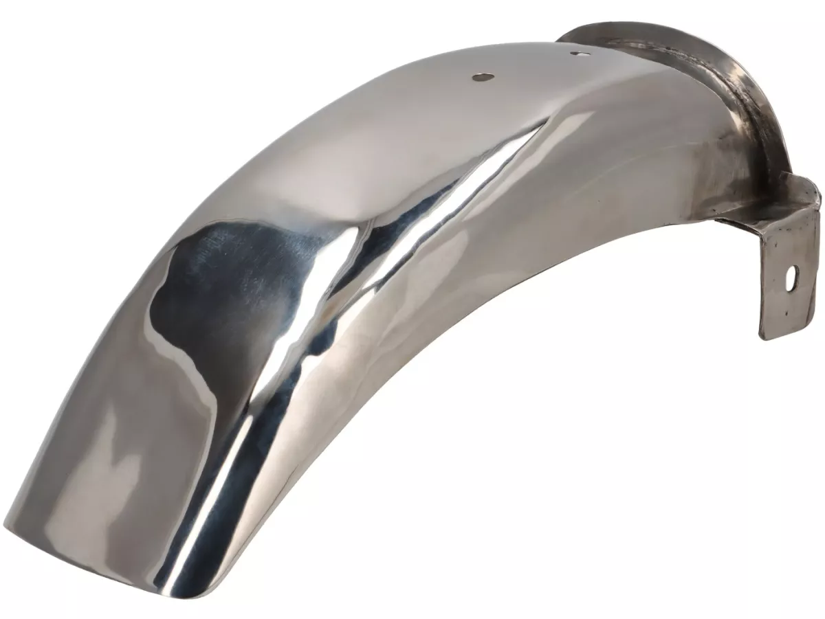 Front splash guard -SPAQ- Royal Alloy GP 125-300 - polished stainless steel