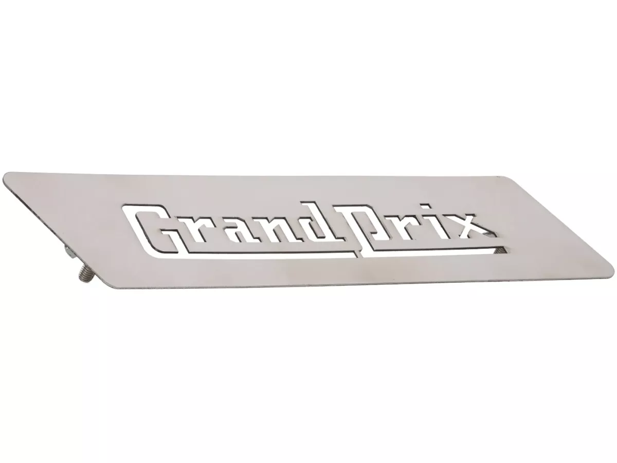 Seitenhaubeneinsätze Grand Prix -SPAQ- Royal Alloy GP 125-300 - Edelstahl poliert
