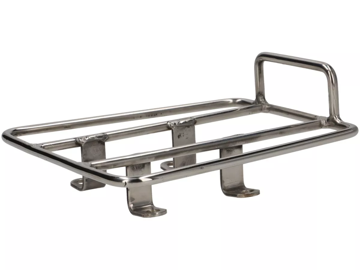 Rear luggage rack -SPAQ- Sprint Rack- Royal Alloy GP 125-300 - polished stainless steel