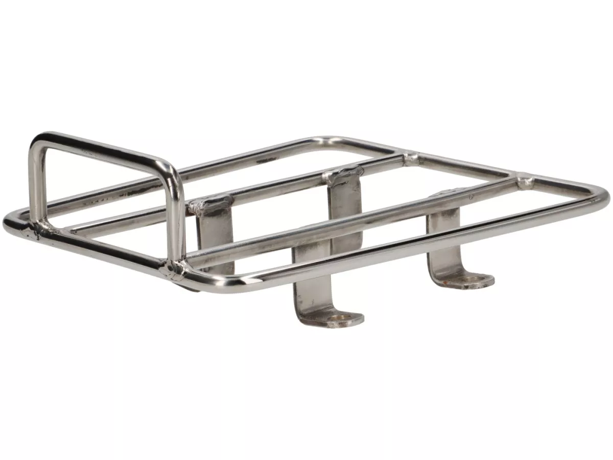 Rear luggage rack -SPAQ- Sprint Rack- Royal Alloy GP 125-300 - polished stainless steel