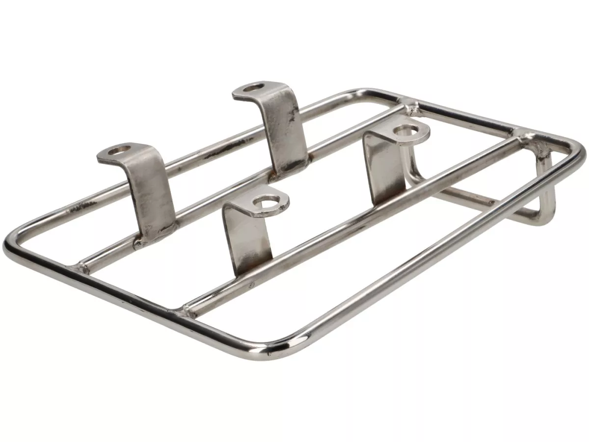 Rear luggage rack -SPAQ- Sprint Rack- Royal Alloy GP 125-300 - polished stainless steel