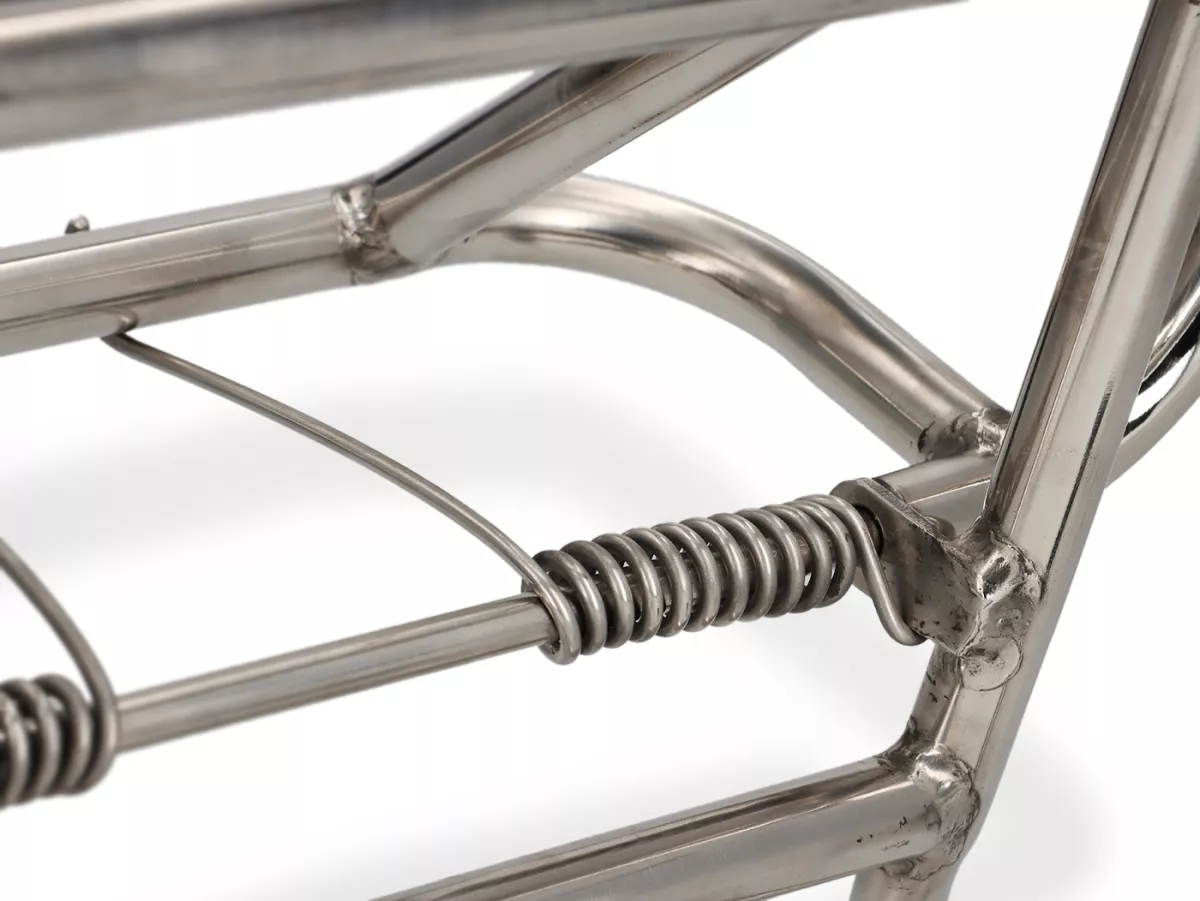 Gepäckträger klappbar vorne -SPAQ- Royal Alloy GP 125-300, TG 125-300 - Edelstahl poliert