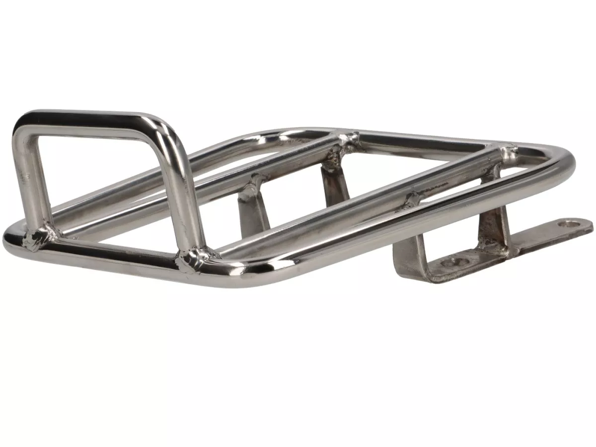 Rear luggage rack -SPAQ- Sprint Rack- Royal Alloy GP 125-300 - polished stainless steel