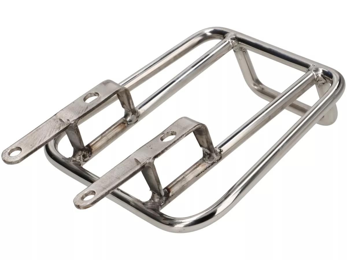 Rear luggage rack -SPAQ- Sprint Rack- Royal Alloy GP 125-300 - polished stainless steel