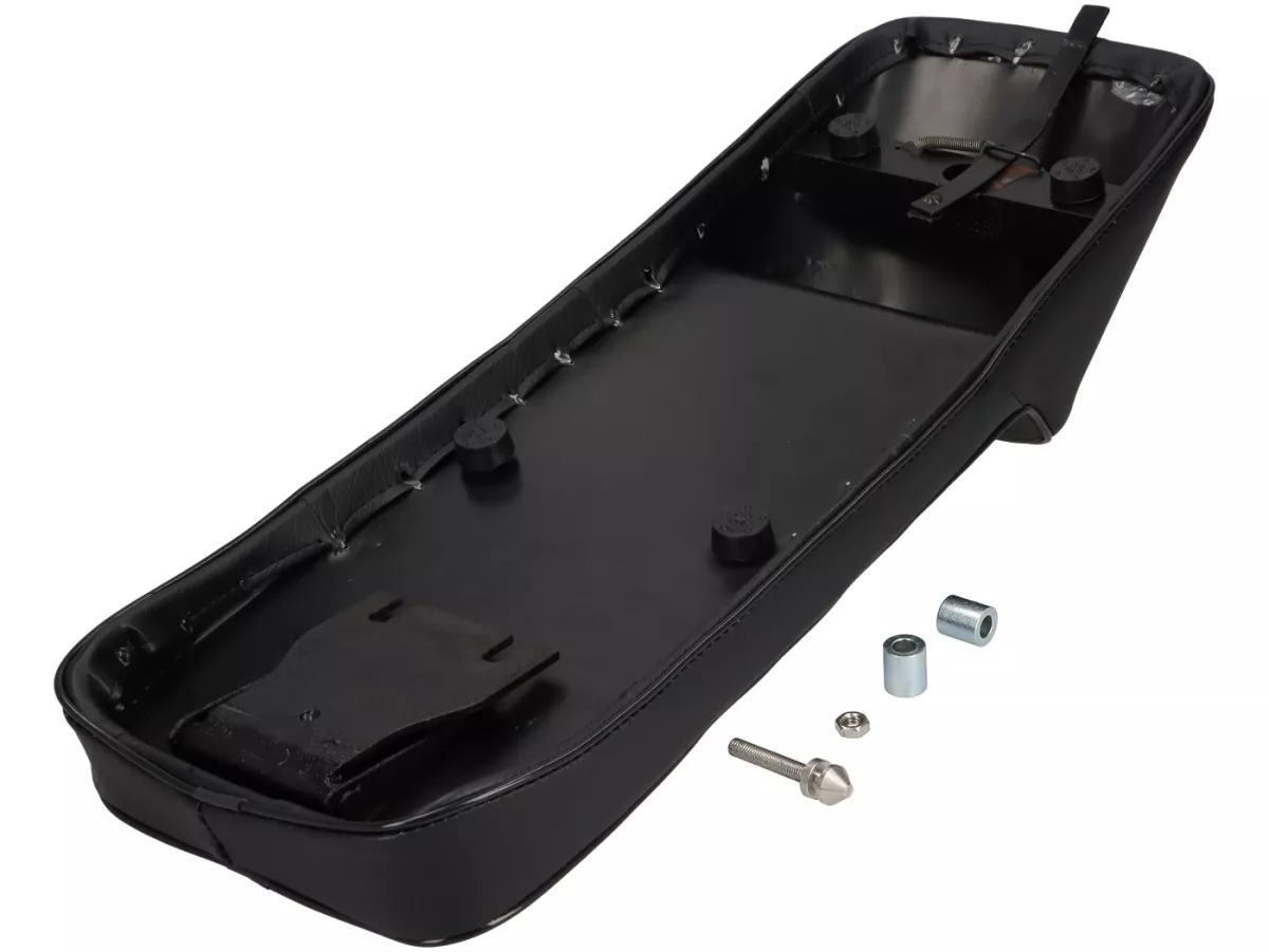 Seat bench -SPAQ- Royal Alloy GP 125-300, TG 125-300 - Race Slim - black/black