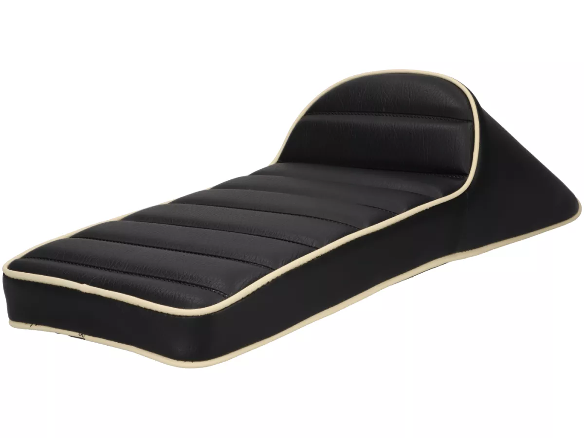 Seat -SPAQ- Royal Alloy GP 125-300, TG 125-300 - Race Slope Back - black/cream