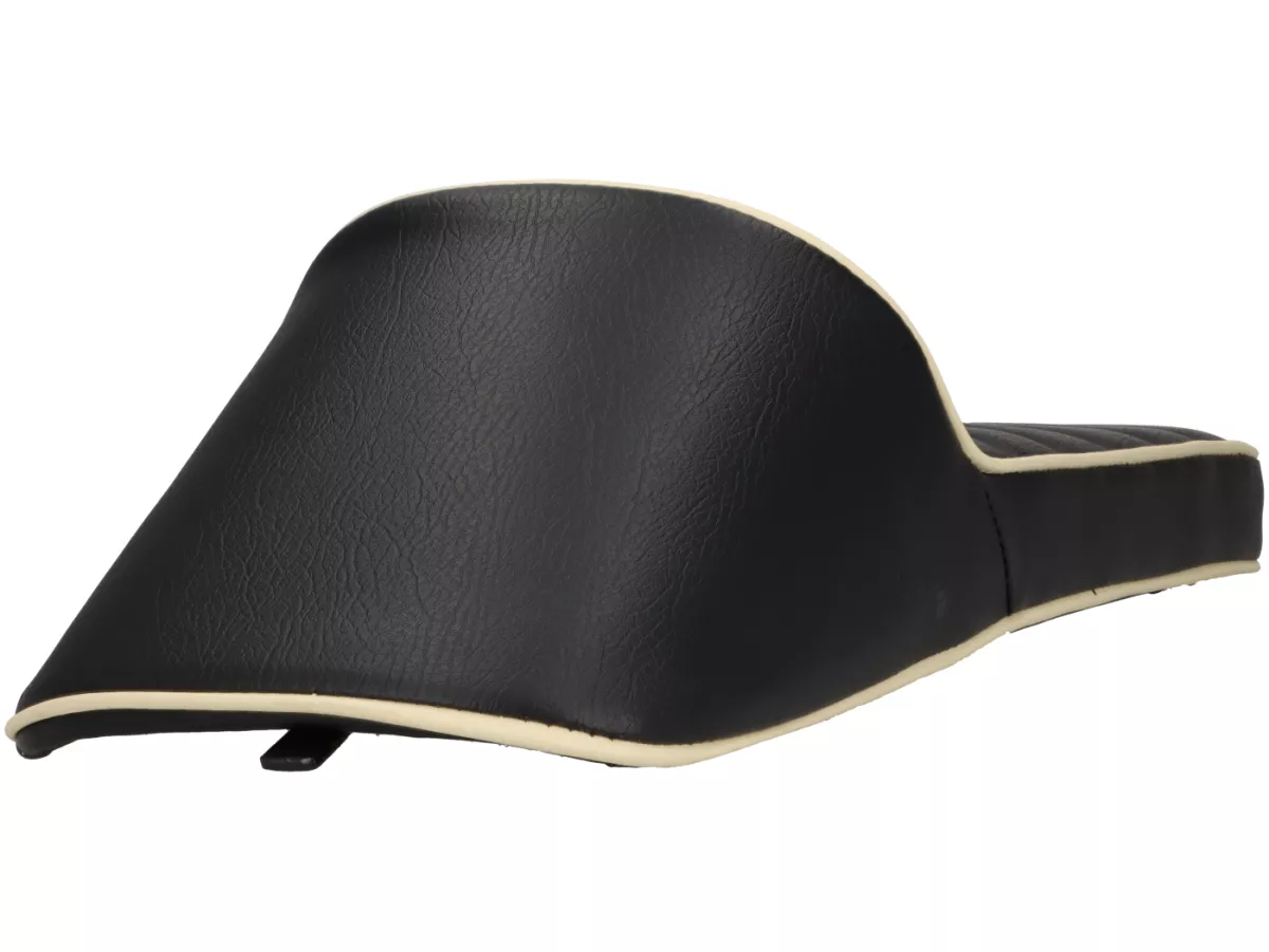 Seat -SPAQ- Royal Alloy GP 125-300, TG 125-300 - Race Slope Back - black/cream
