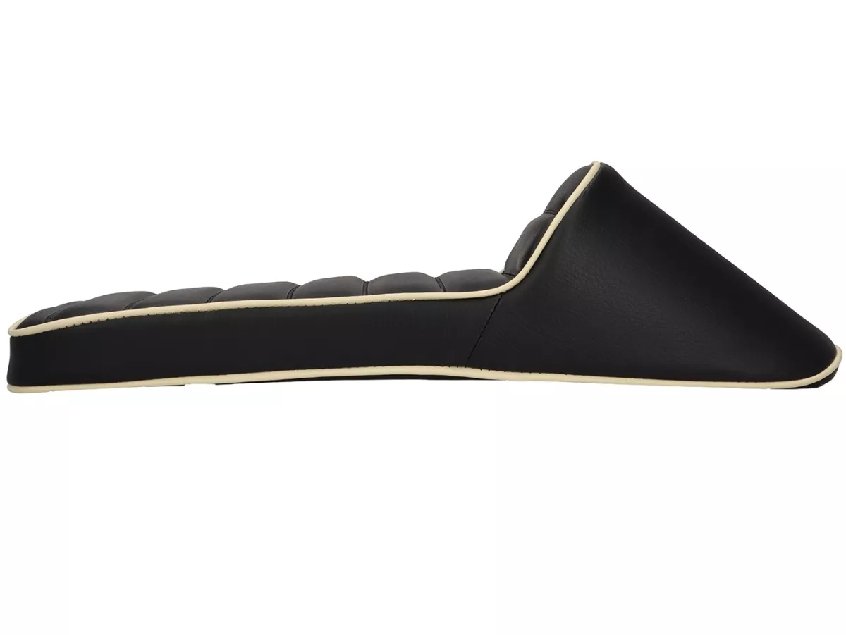 Seat -SPAQ- Royal Alloy GP 125-300, TG 125-300 - Race Slope Back - black/cream