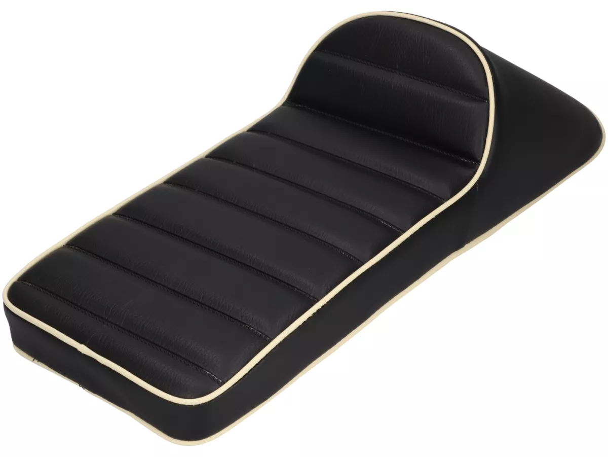Seat -SPAQ- Royal Alloy GP 125-300, TG 125-300 - Race Slope Back - black/cream