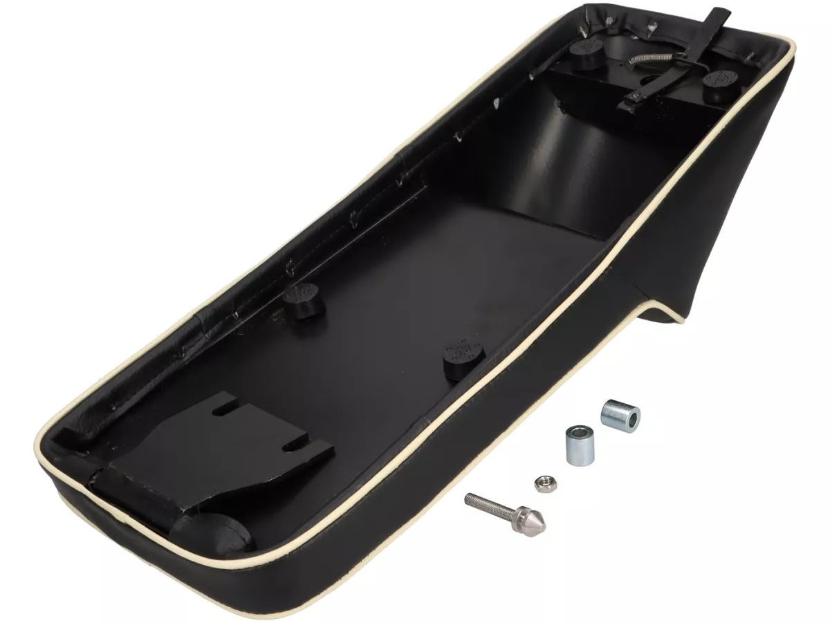 Seat -SPAQ- Royal Alloy GP 125-300, TG 125-300 - Race Slope Back - black/cream