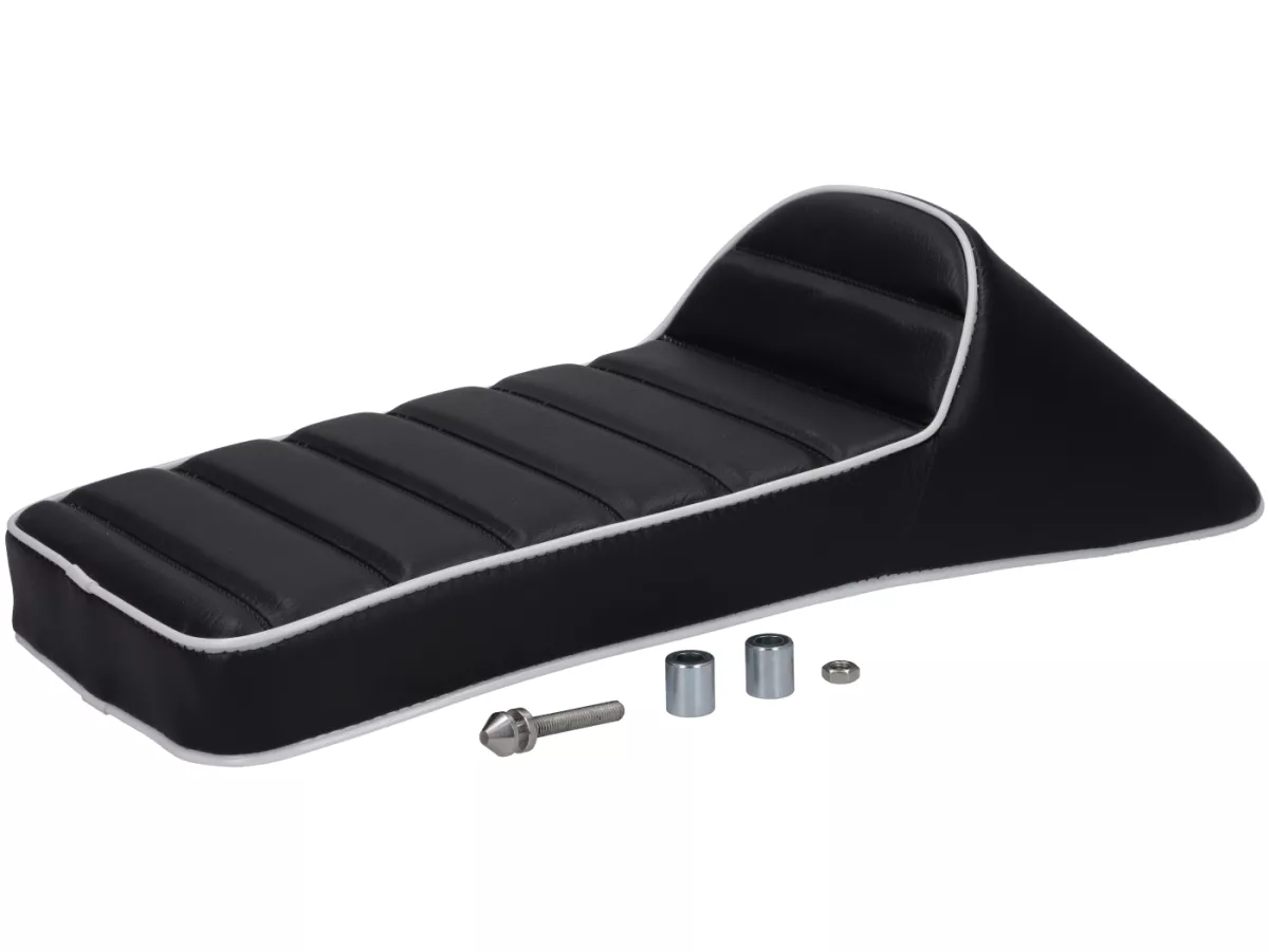 Sella -SPAQ- Royal Alloy GP 125-300, TG 125-300 - Schienale Race Slope - nero/bianco