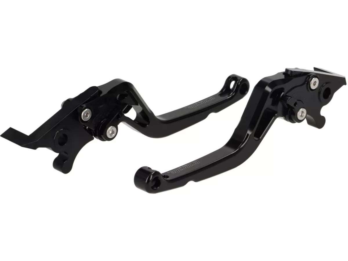 Set leva freno -PRO BRAKE- regolabile - Royal Alloy GP 125-300, TG 125-300 - nero lucido