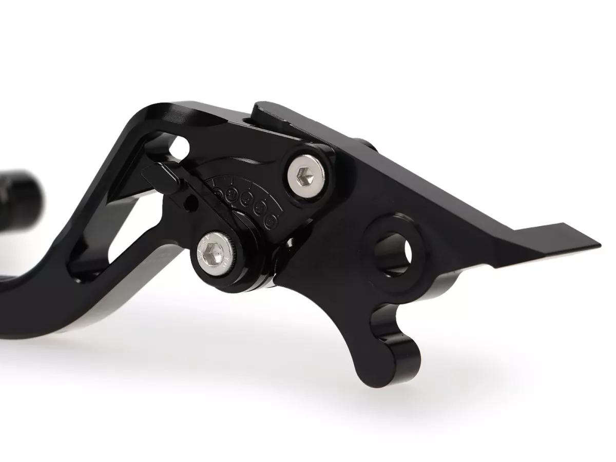 Set leva freno -PRO BRAKE- regolabile - Royal Alloy GP 125-300, TG 125-300 - nero lucido