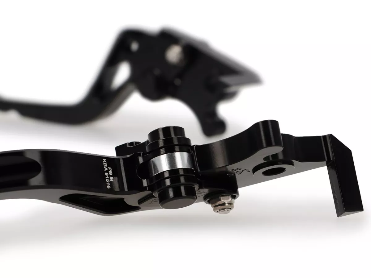 Set leva freno -PRO BRAKE- regolabile - Royal Alloy GP 125-300, TG 125-300 - nero lucido