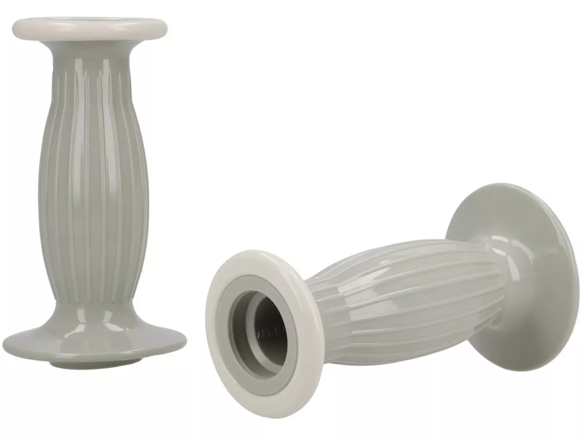 Grips Lambretta Mod. Biemme -SECURIT ANTIVIBRANTE- Lambretta series 3, lui 50 CL, lui 75 S, SL - diameter 24mm - gray