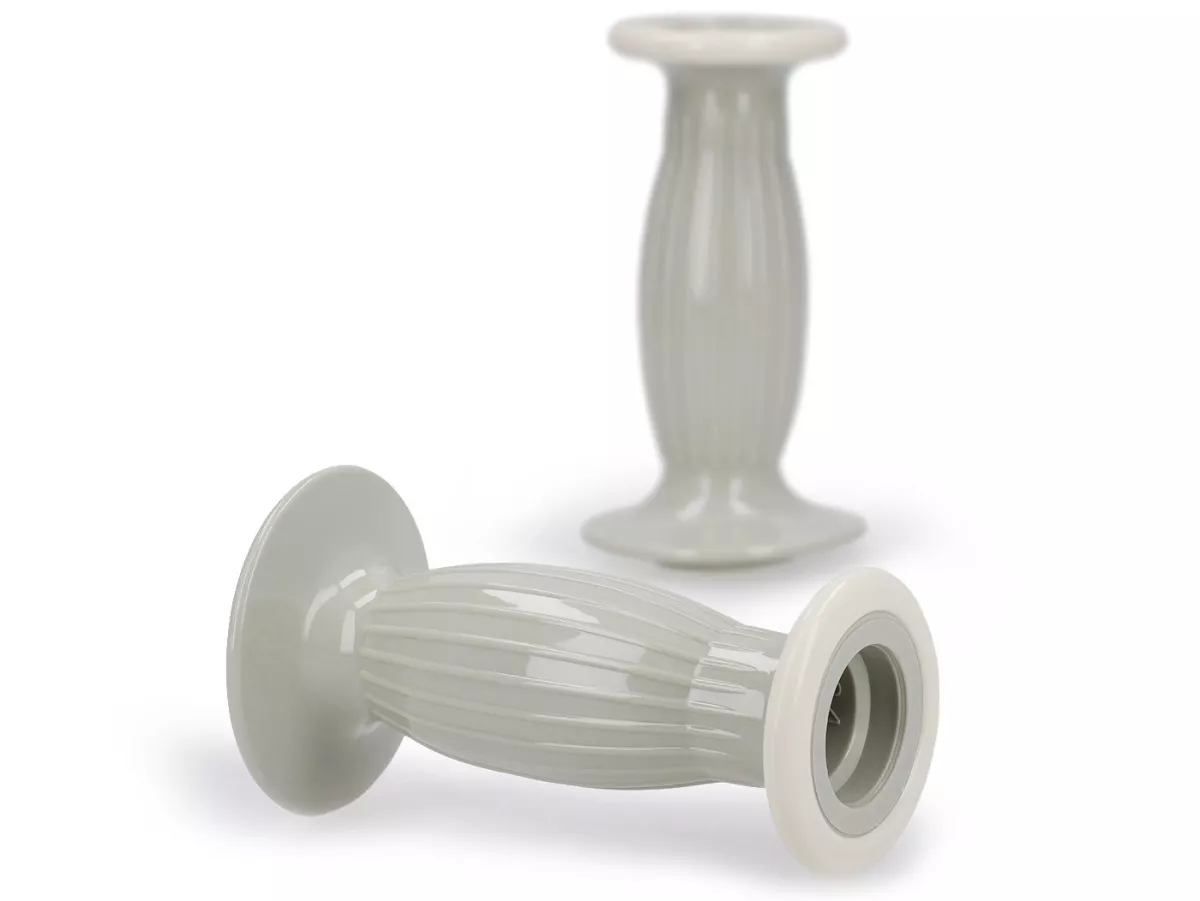 Grips Lambretta Mod. Biemme -SECURIT ANTIVIBRANTE- Lambretta series 3, lui 50 CL, lui 75 S, SL - diameter 24mm - gray