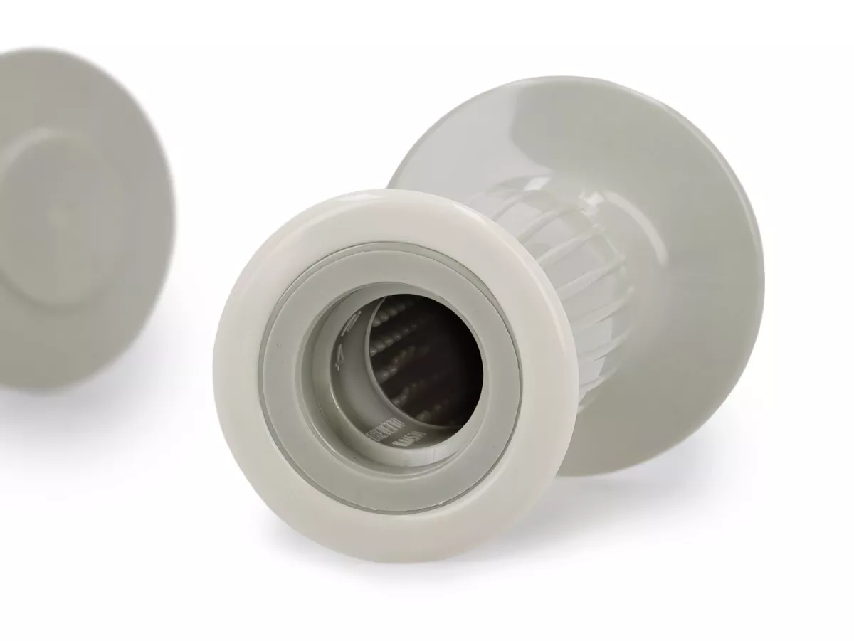 Grips Lambretta Mod. Biemme -SECURIT ANTIVIBRANTE- Lambretta series 3, lui 50 CL, lui 75 S, SL - diameter 24mm - gray