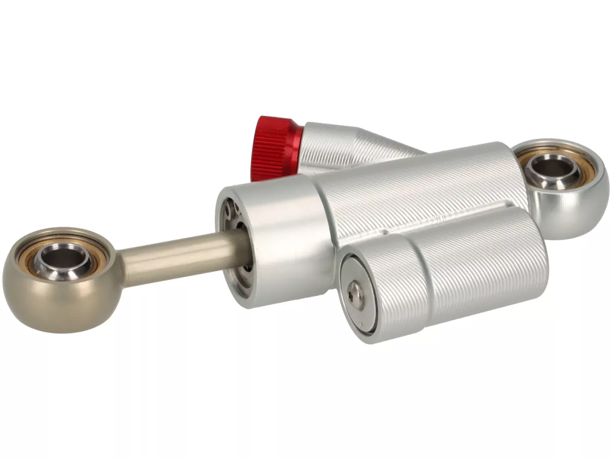 Stuurdemper incl. bevestiging -STD ScooterTec- Aluminium CNC - voor Vespa Rally, Sprint150, Sprint150 Veloce, GT, GTR, TS125 - Kleur: Aluminium