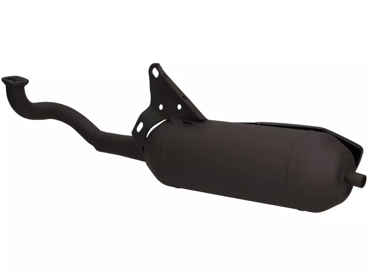 Escape -TECNIGAS- Silent Pro Black - Minarelli 50 ccm (horizontal)