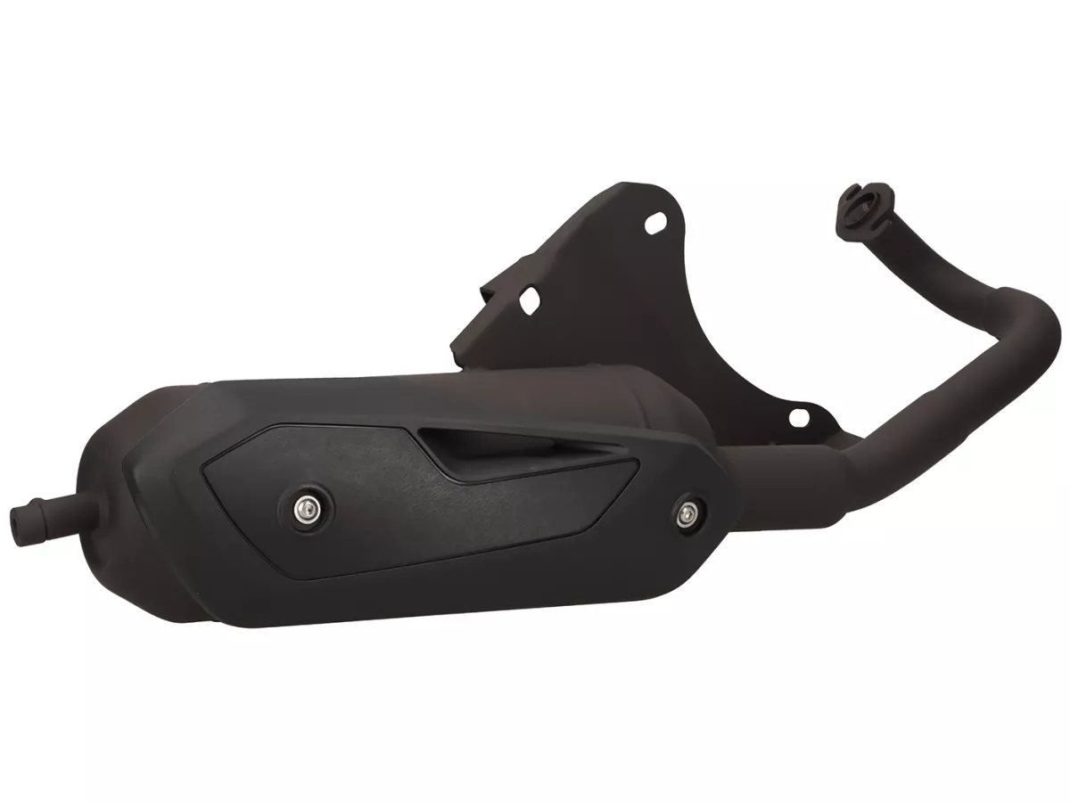 Exhaust -TECNIGAS- Silent Pro Black - Kymco 50 2T - Super8, Super9, Vitality, Yager, Spacer, Like, Sniper, Agility, Bet&Win, Cobra, Dink, Grand Dink, Heroism50, SYM Jet, Jungle, Mask Orbit, Red Devil, RS50, Shark, Super Fancy
