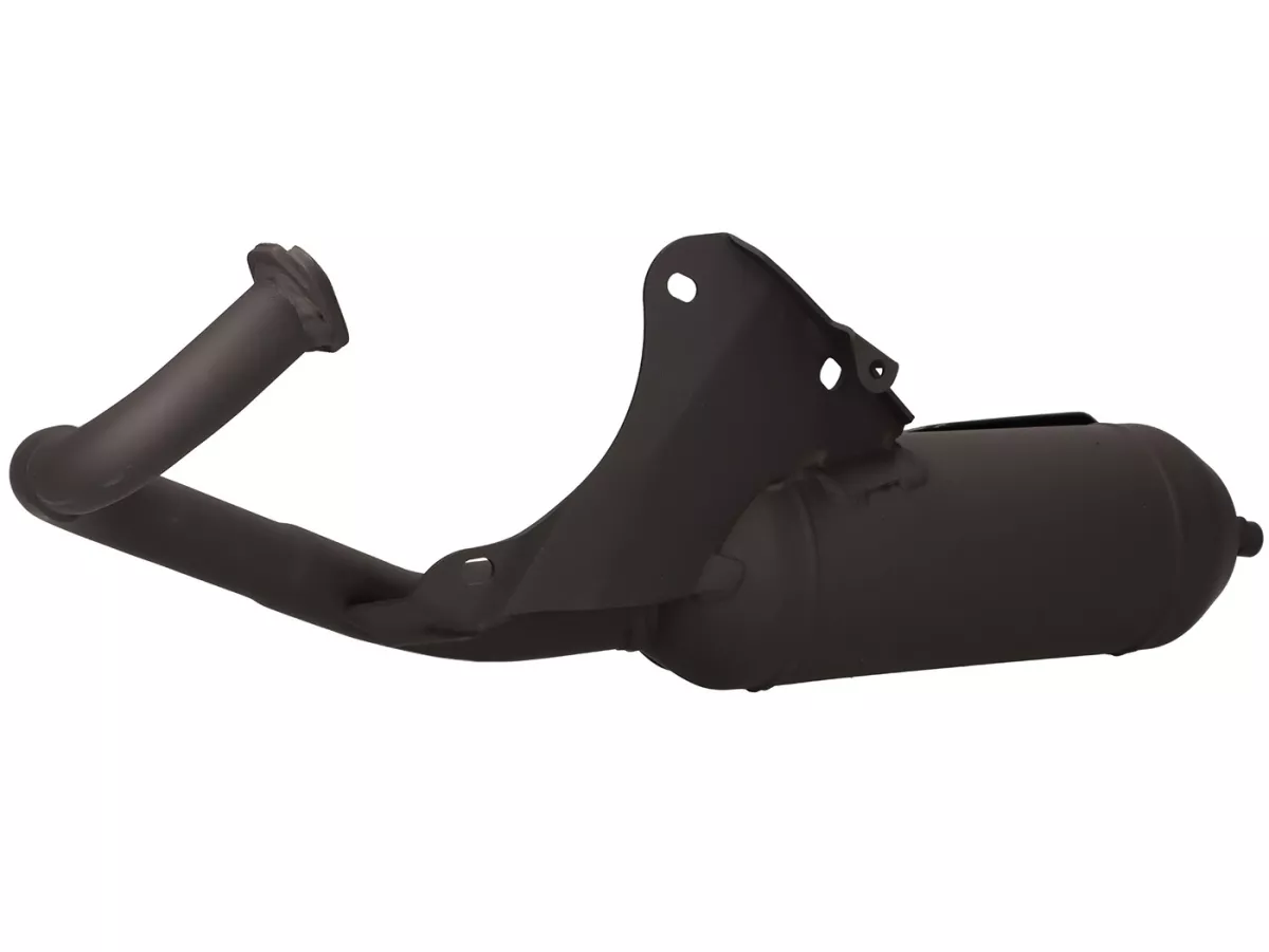 Exhaust -TECNIGAS- Silent Pro Black - Kymco 50 2T - Super8, Super9, Vitality, Yager, Spacer, Like, Sniper, Agility, Bet&Win, Cobra, Dink, Grand Dink, Heroism50, SYM Jet, Jungle, Mask Orbit, Red Devil, RS50, Shark, Super Fancy