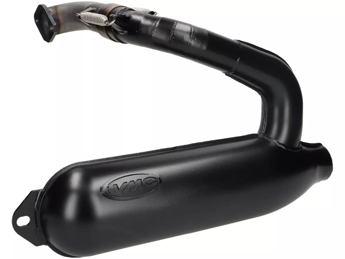 Escape -VMC SILURO SUPER SPORT- Smallframe 135-170cc - VMC GS56/58, ET6, ET7, Pinasco Zuera, Quattrini M1 56-60, M1-60B, M1l 56-60 (52-62mm stud spacing)- Vespa V50, 50N, SS50, 50 SR, V90, ET3, PV125 - pintado negro