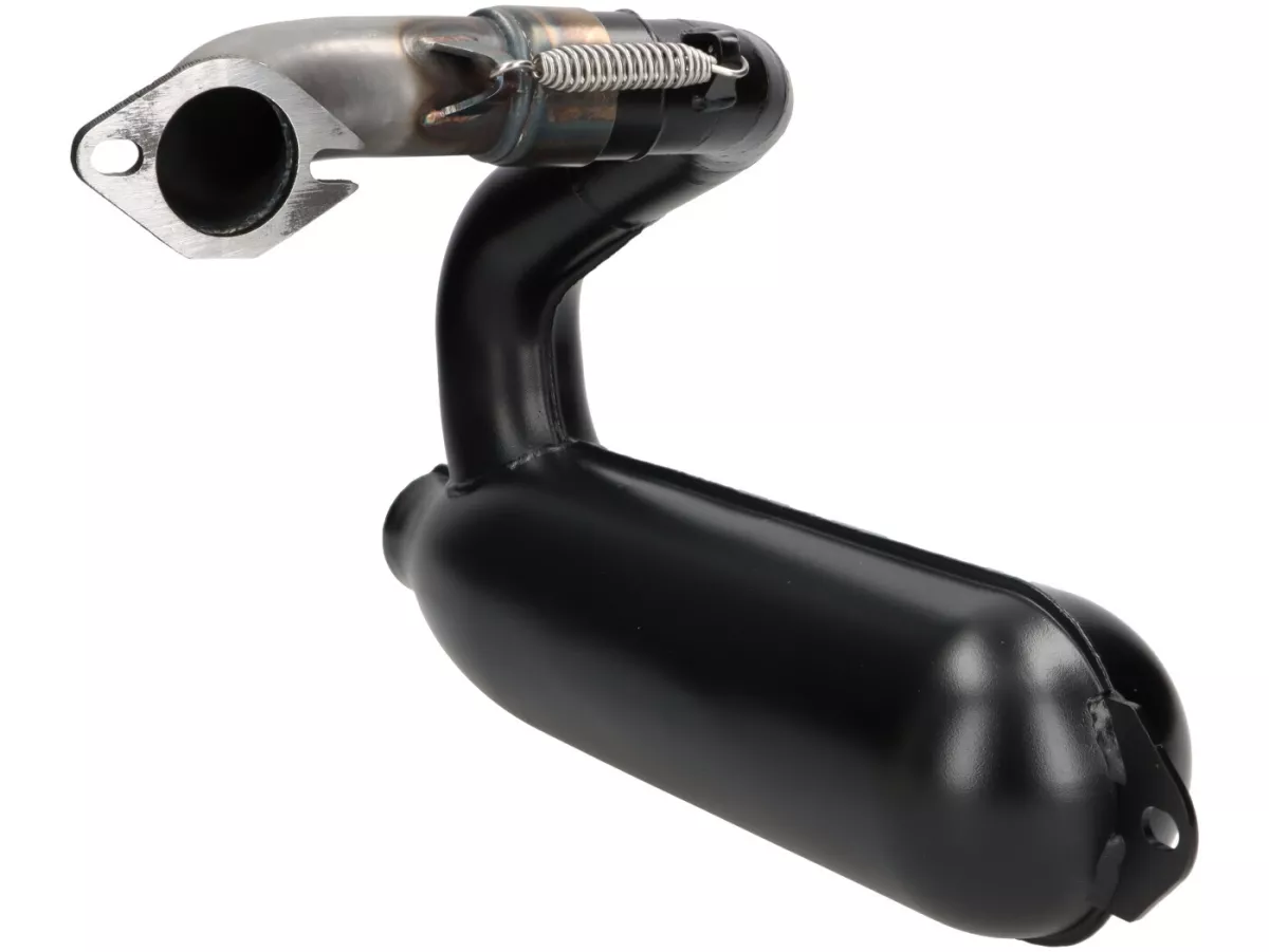 Escape -VMC SILURO SUPER SPORT- Smallframe 135-170cc - VMC GS56/58, ET6, ET7, Pinasco Zuera, Quattrini M1 56-60, M1-60B, M1l 56-60 (52-62mm stud spacing)- Vespa V50, 50N, SS50, 50 SR, V90, ET3, PV125 - pintado negro